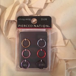 Nose rings 6 pack